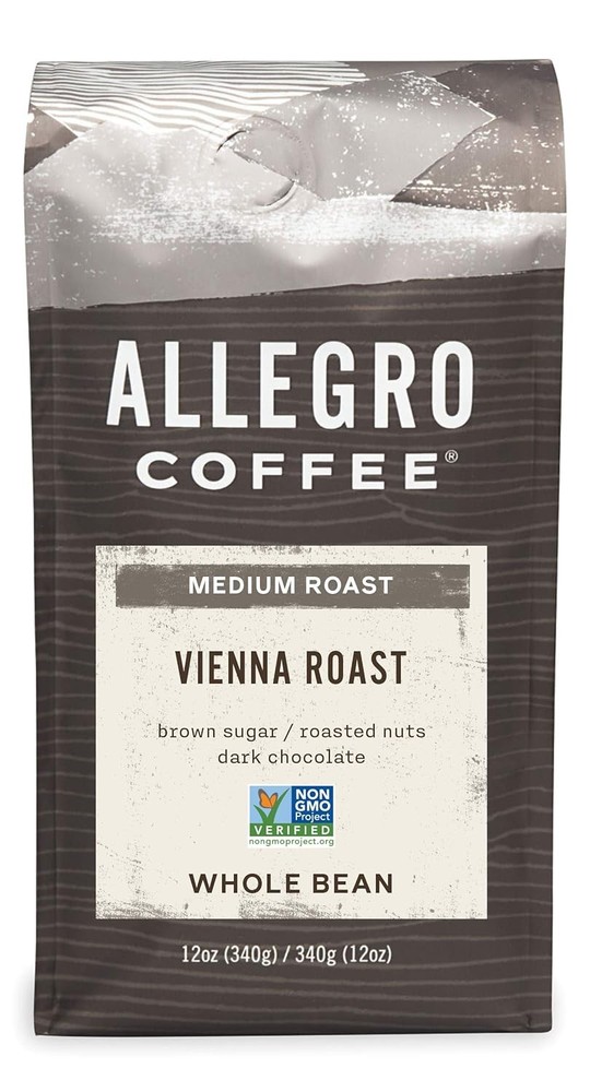 Allegro Coffee Vienna Roast Whole Bean Coffee, 12 Ounce 12 (Pack of 1)