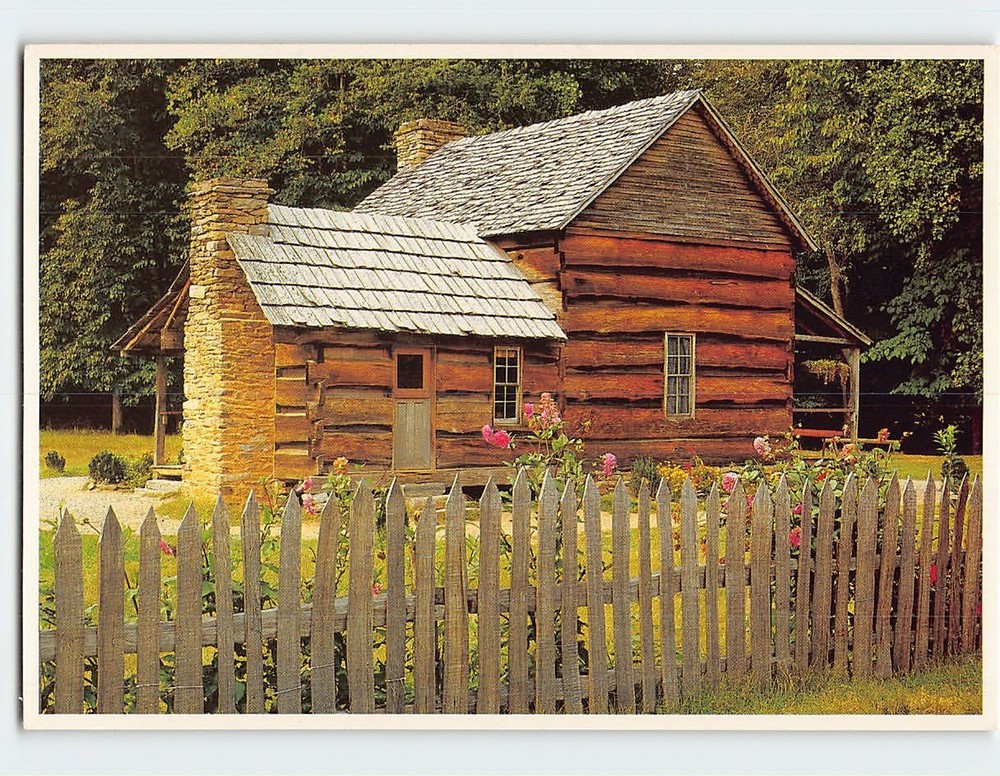 Postcard Pioneer Farmstead Great Smoky Mountains National Park USA