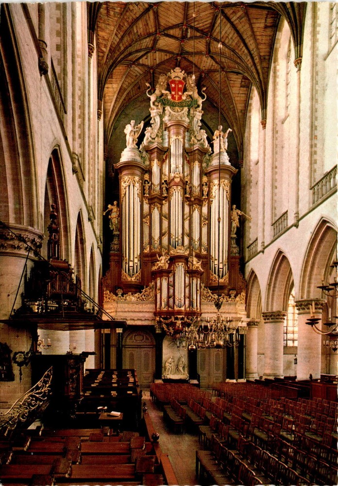 Bavokerk, Haarlem, Netherlands, St. Bavo Church, landmark, architecture Postcard