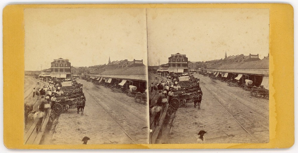 New Orleans French Market Black Vendors Auction Prices Stereoview Lilienthal