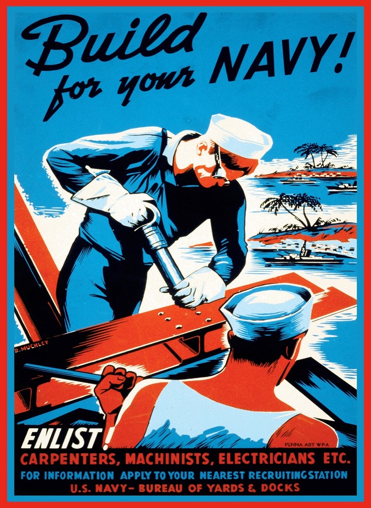 7820.Decoration Poster.Home Room wall interior art design.Enlist in the U.S Navy