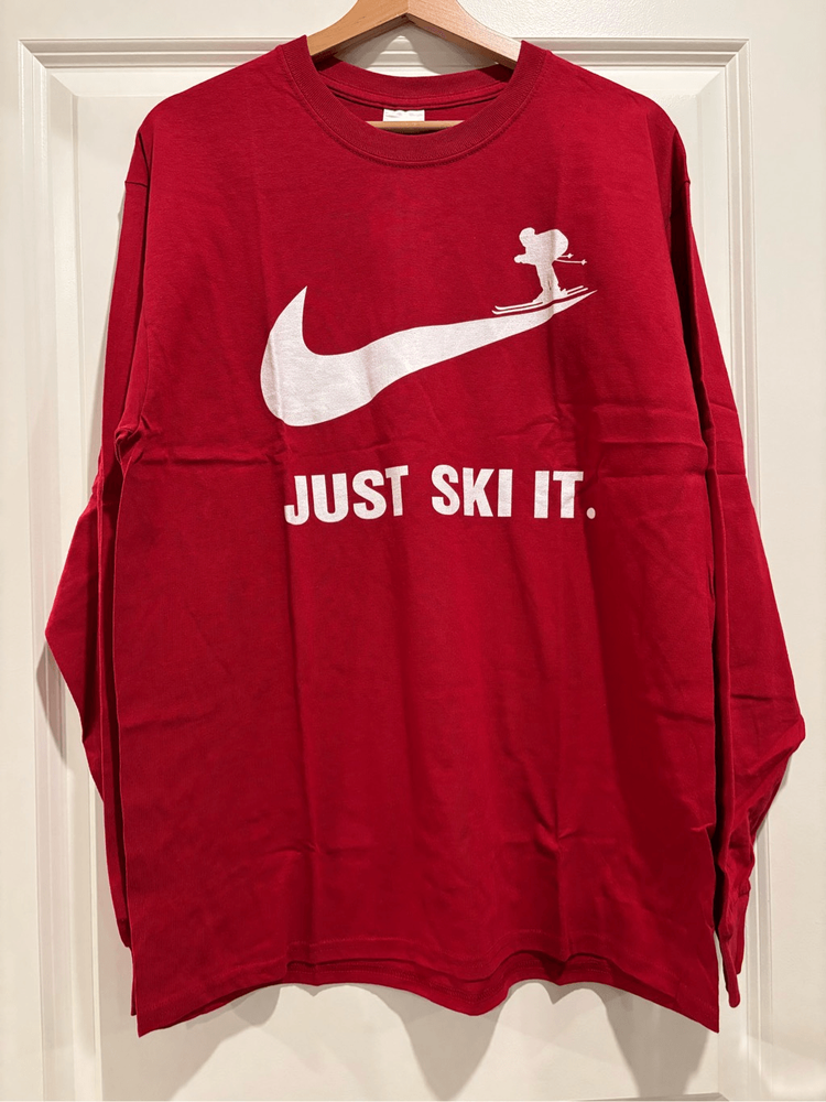 Just Ski It Long Sleeve T-Shirt - Large Size for Comfort & Style