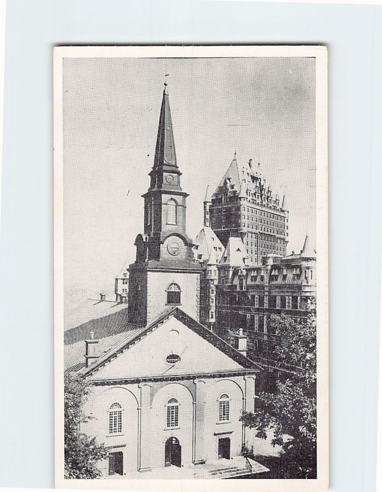 Postcard Cathedral of the Holy Trinity in Quebec City Canada