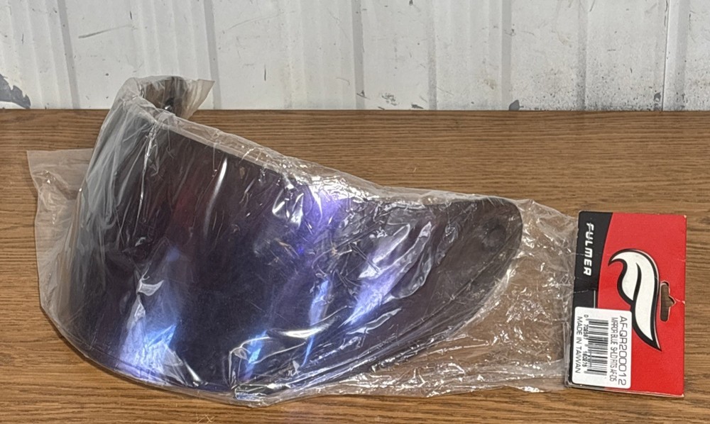 NOS Fulmer Mirror Blue Shield For AF-D5 Motorcycle Helmet AF-QR200012
