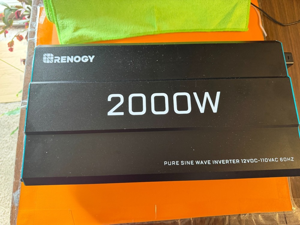 Renogy 2000W Pure Sine Wave Inverter 12V DC to 120V AC Converter