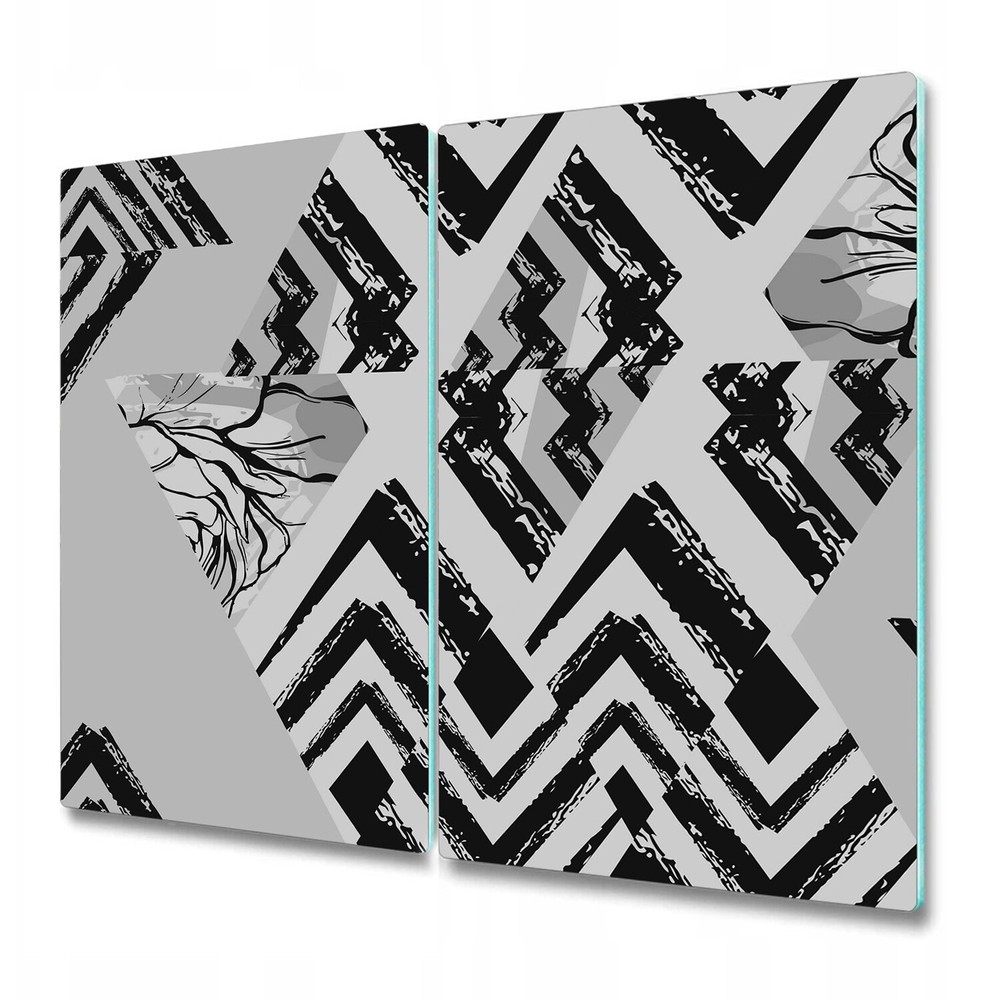 Glass Worktop Saver Kitchen Triangles Abstract geometric Modern design 2x30x52