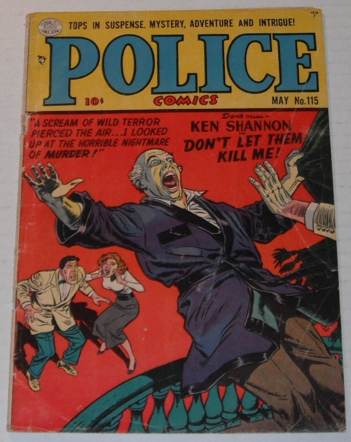 Police Comics # 115..Good+...2.5 grade...1952 Quality comic book--i