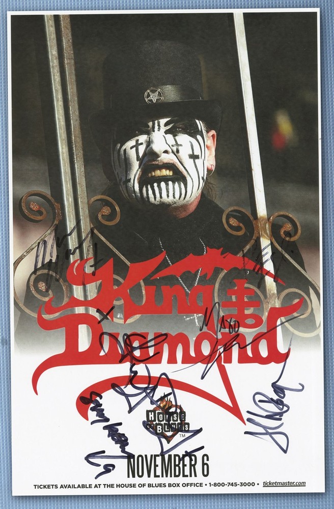King Diamond signed autographed concert poster 666