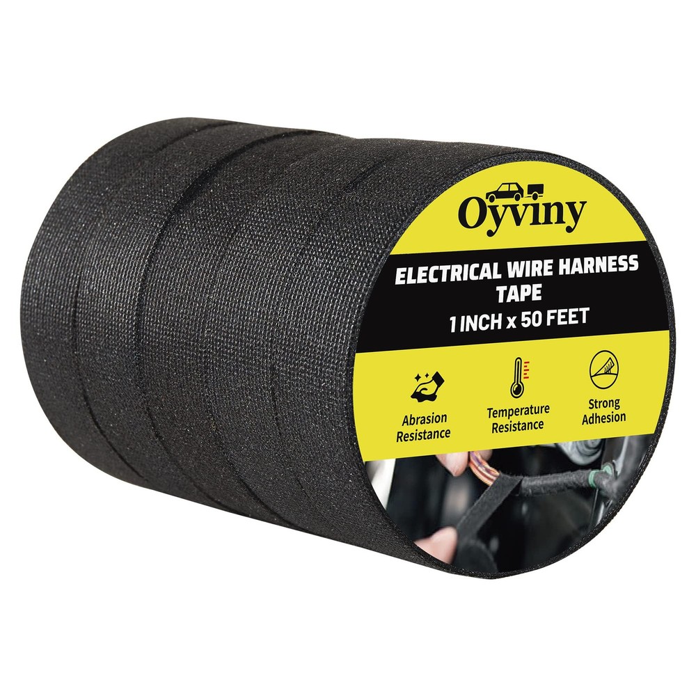 1-Inch x 50-Foot Self-Adhesive Electrical Wire Harness Cloth Loom Tape