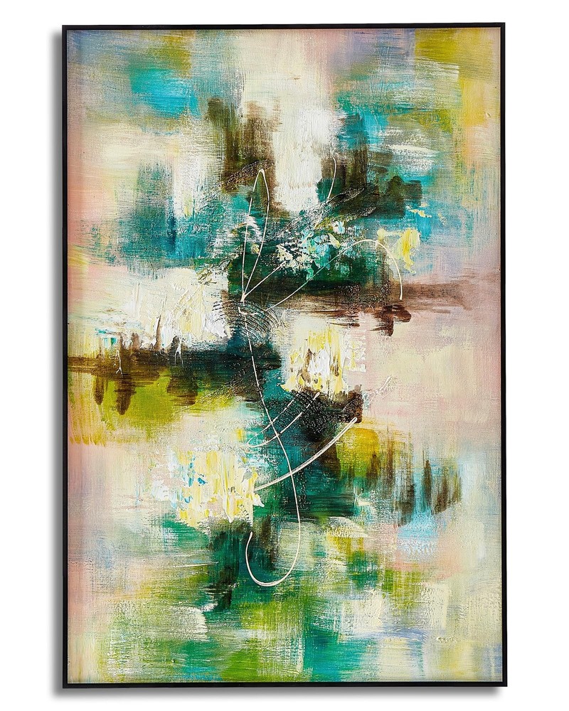 Aluminium-Framed Canvas Wall Art 100% Hand Painted Oil Painting Modern Painti...