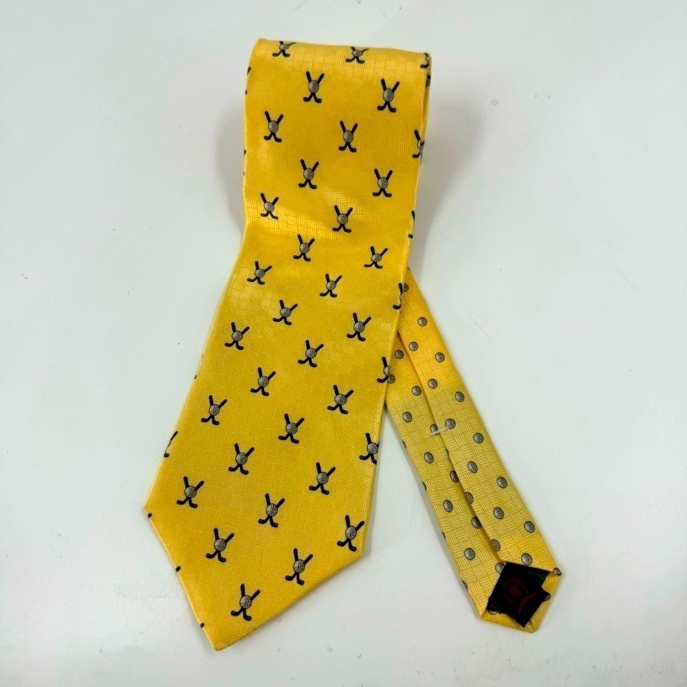 Tommy Hilfiger 100% silk Golf series tie