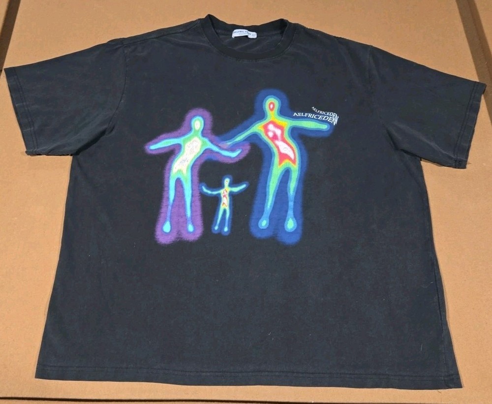 Aelfric Eden Distorted Family Self Portrait Shirt Large Baggy Oversized Graphic