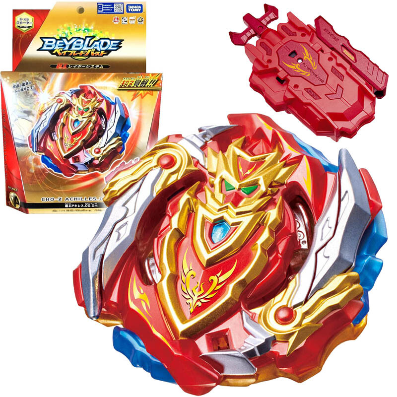 TAKARA TOMY Cho-Z ACHILLES.00.Dm Burst Beyblade B-129 Starter Launcher Official-image