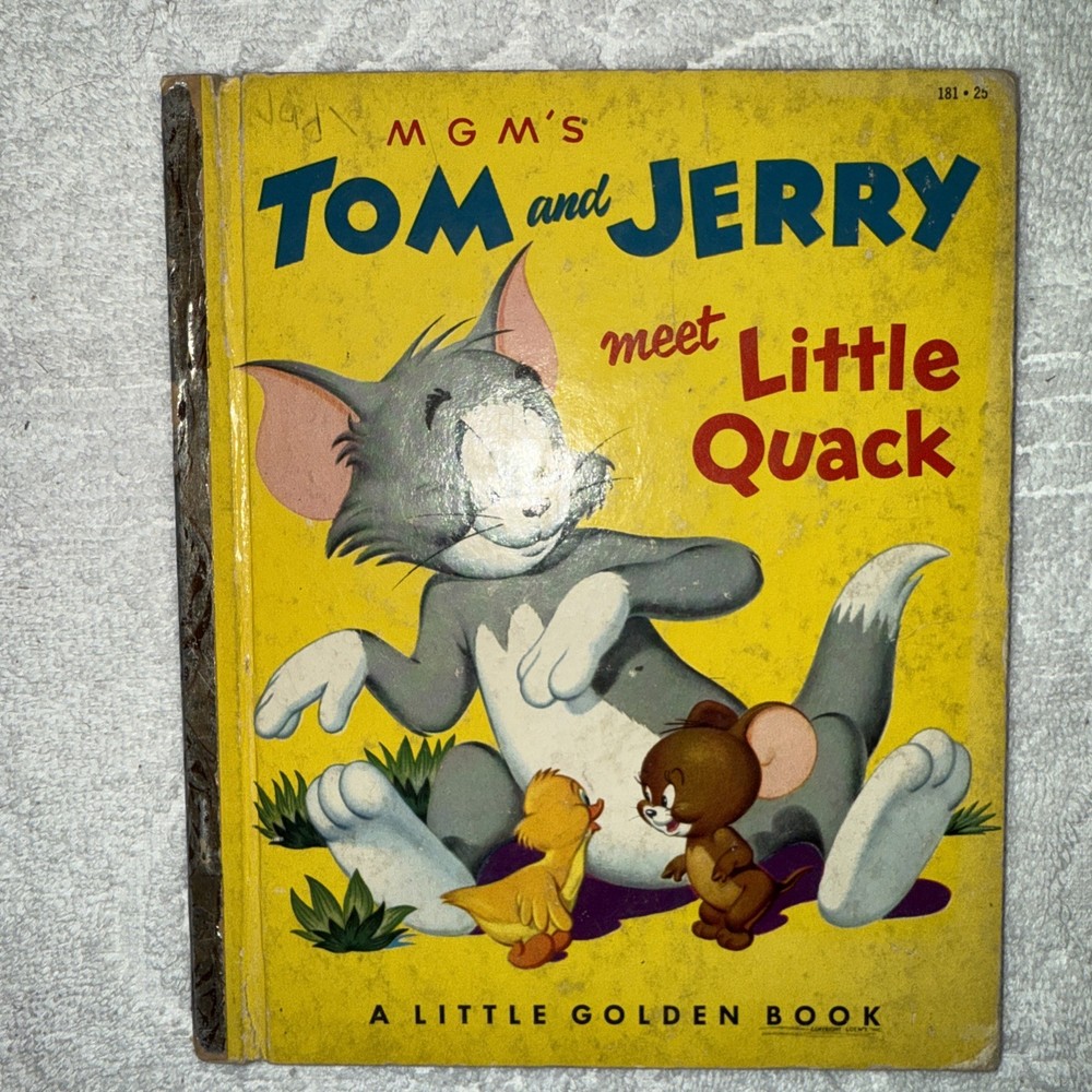 Tom and Jerry Meet Little Quack Little Golden Book 1953 A 1st Edition