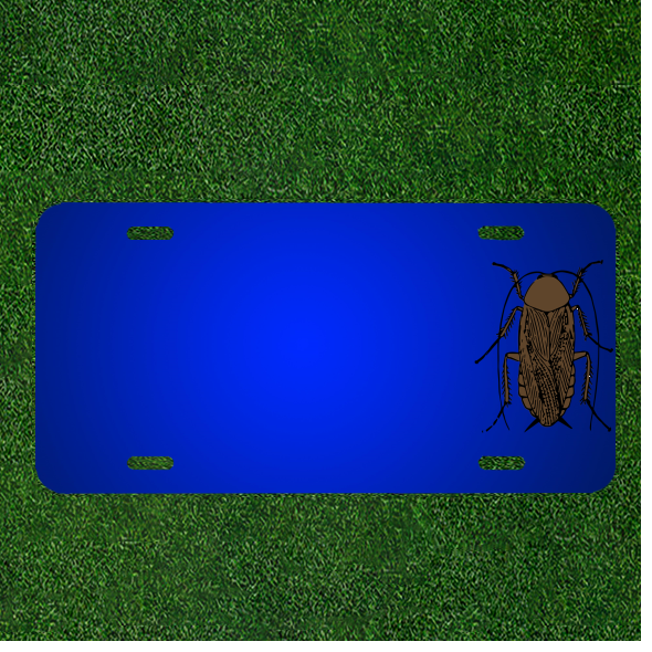 Create Your Own Custom Bug Cockroach License Plate with Names Added