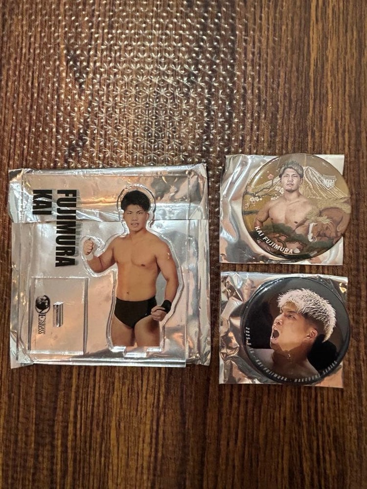 Kaifujimura Pro Wrestling Noah Trading Can Badge Acrylic Stand Collectible