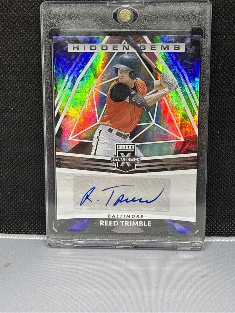 2022 Panini Elite Extra Edition #HG-RT Hidden Gems AUTO Reed Trimble Orioles A93