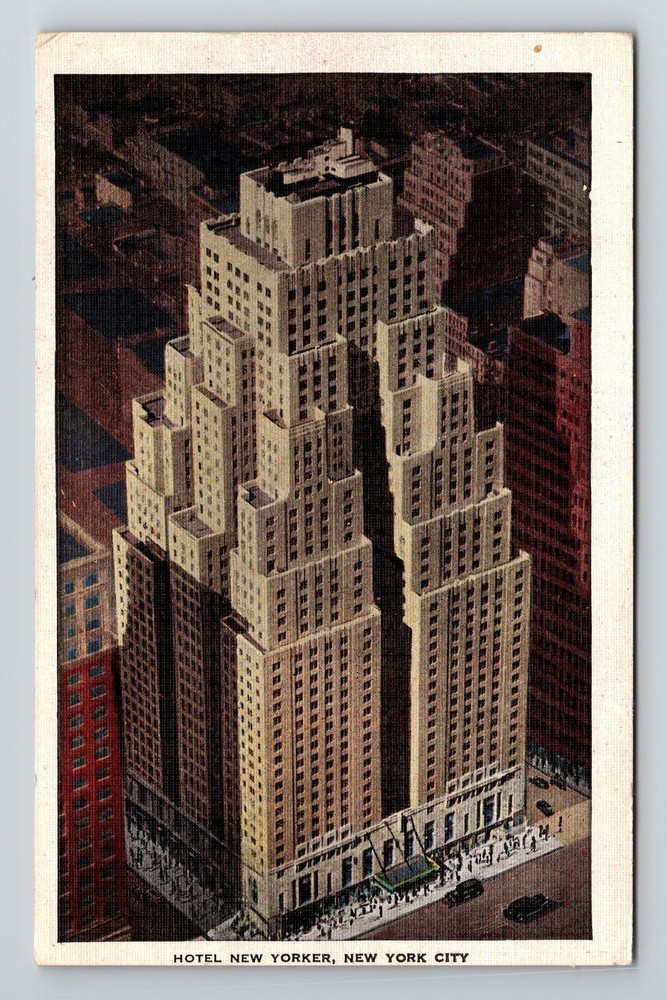 New York City NY, Hotel New Yorker, Vintage Postcard