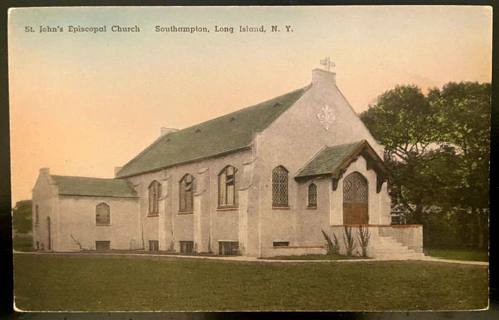 Vintage Postcard 1907-1915 St. John's Episcopal Church, Southampton, New York NY