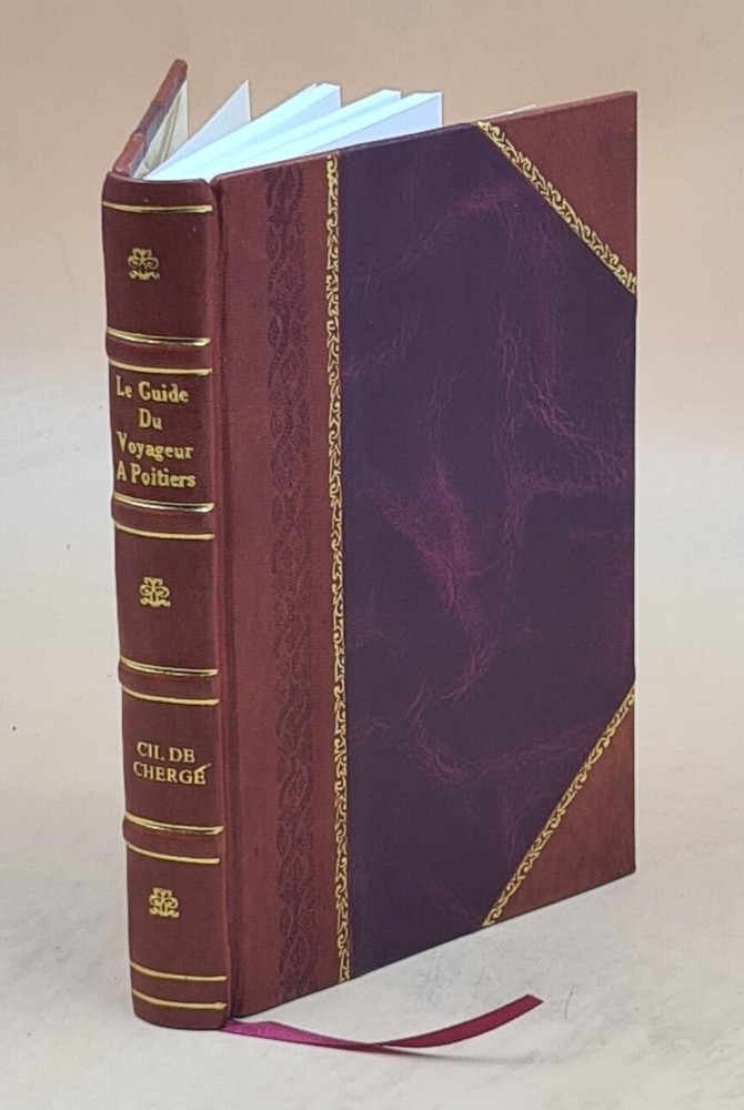 Leather Bound Travel Guide to Poitiers with City Map