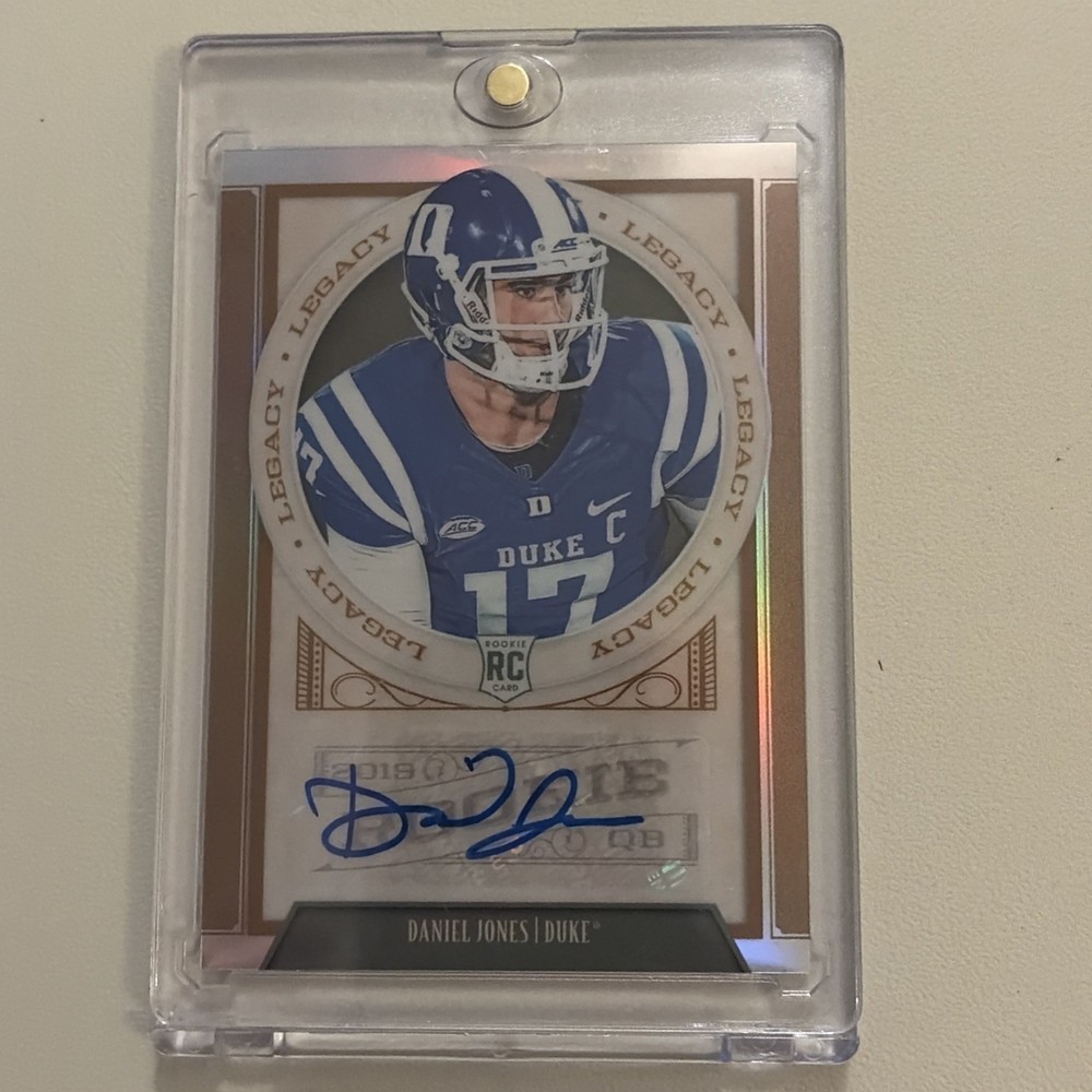 DANIEL JONES ROOKIE AUTO 2019 Legacy  Bronze Prizm 17/35 MINT9 NY GIANTS DUKE