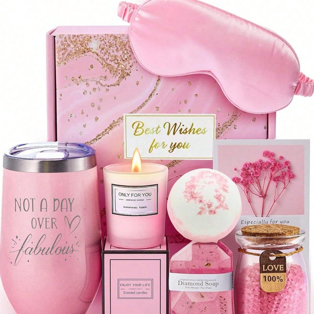 Spa Self Care Gift Basket for Women Mom Wife Sister Bestie