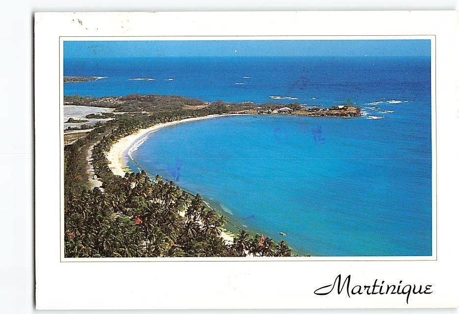 Postcard Aerial View Martinique France