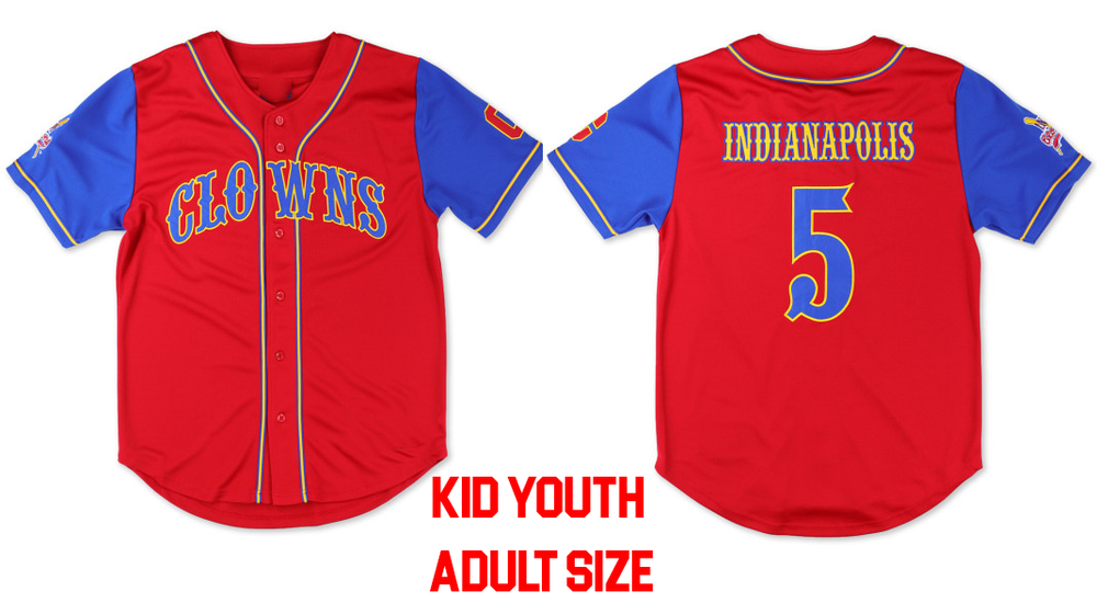 Indianapolis Clowns NUMBER 5 baseball jersey All sizes JJ6303