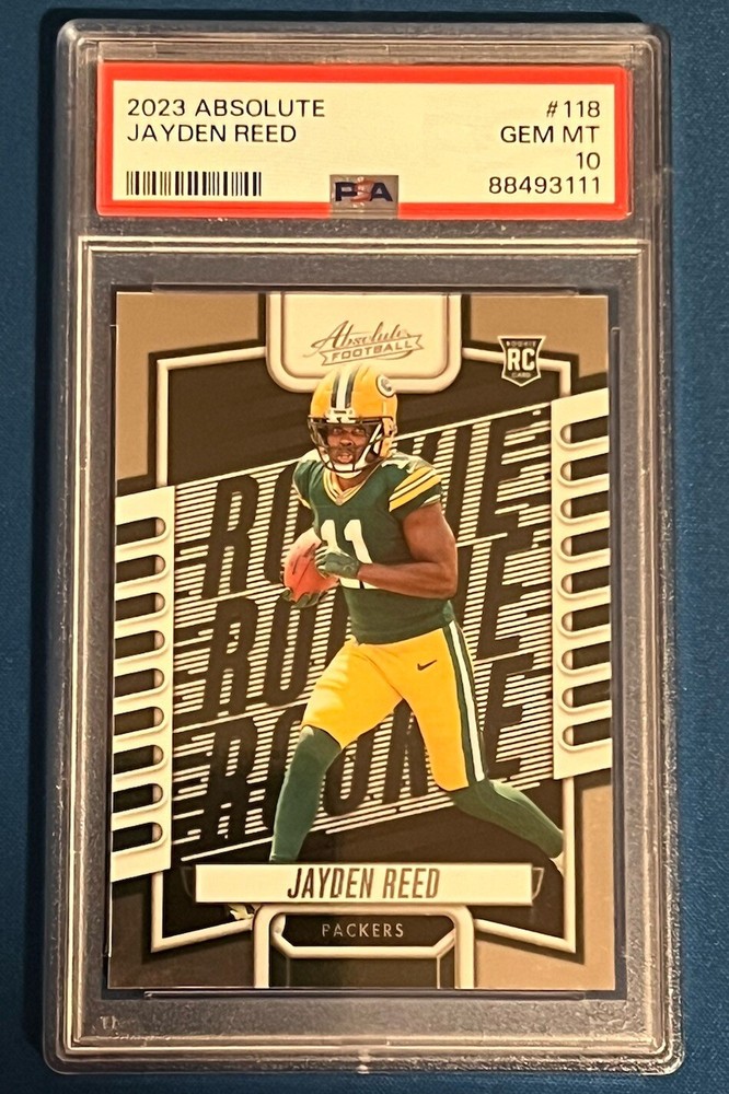 2023 Panini Absolute - Rookies #118 Jayden Reed  (RC) PSA 10 Packers GEM MT