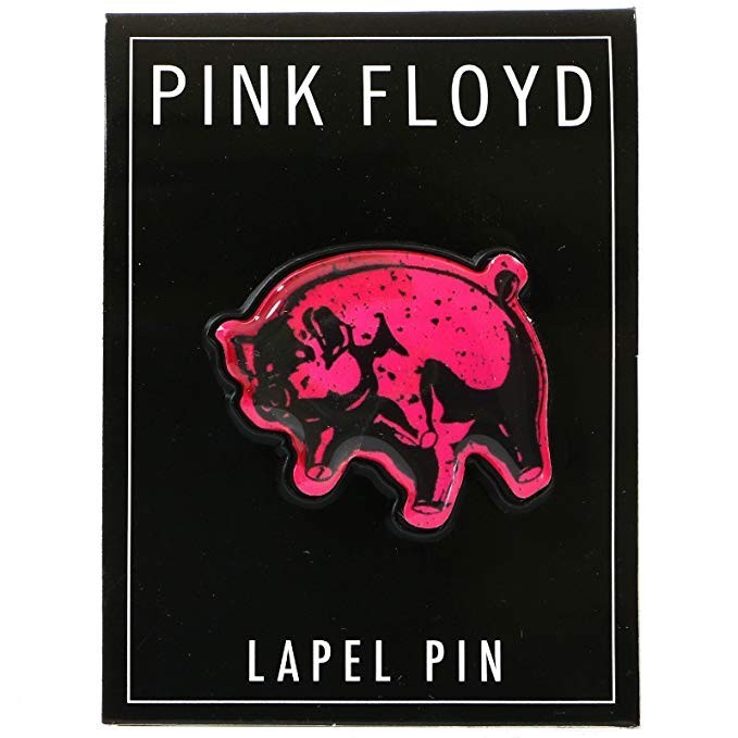 Embossed Enamel Lapel Pin Badge - Pink Floyd - Animals 1.25