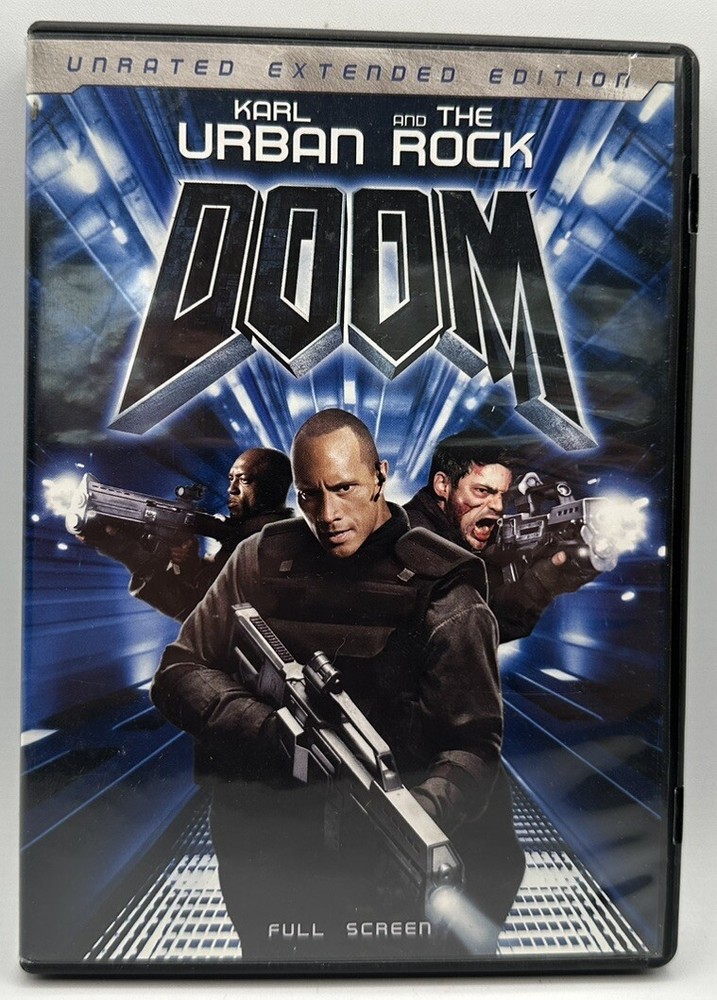 Doom DVD Full-Screen Unrated Extended Edition Karl Urban The Rock Raz Adoti 2006