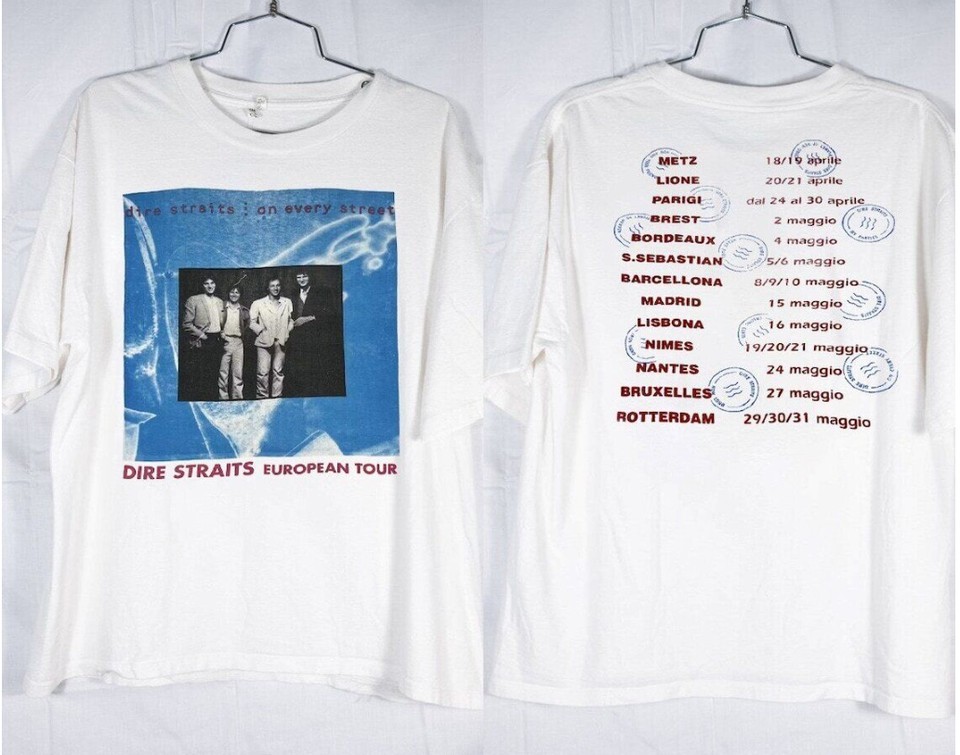 1992 Dire Straits ‘On Every Street’ Tour T-Shirt