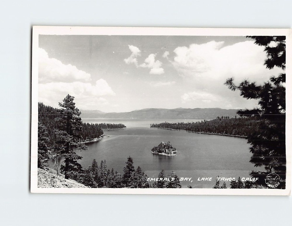 Postcard Emerald Bay Lake Tahoe California USA