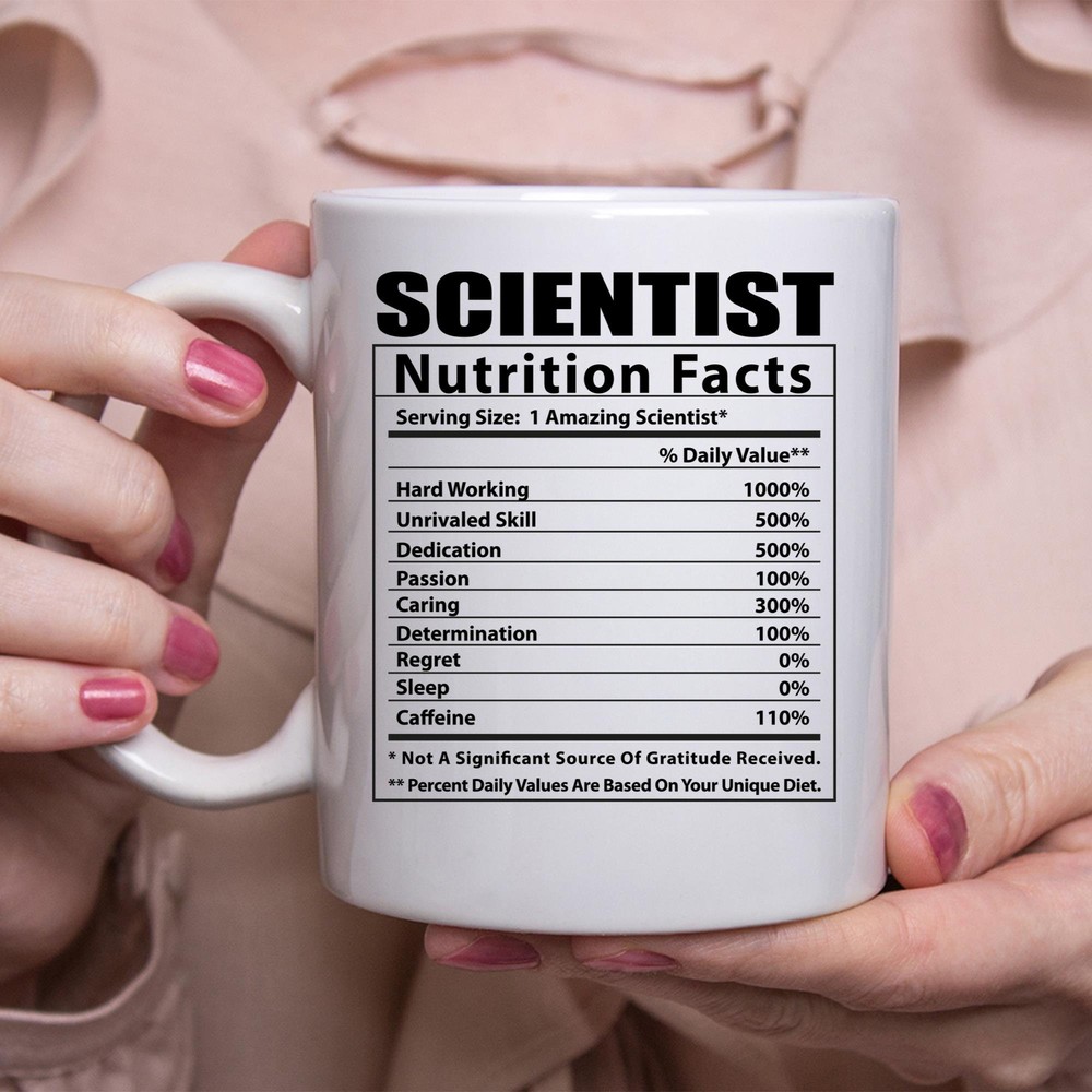 Funny Speech Therapist Nutritional Facts White Coffee Mug