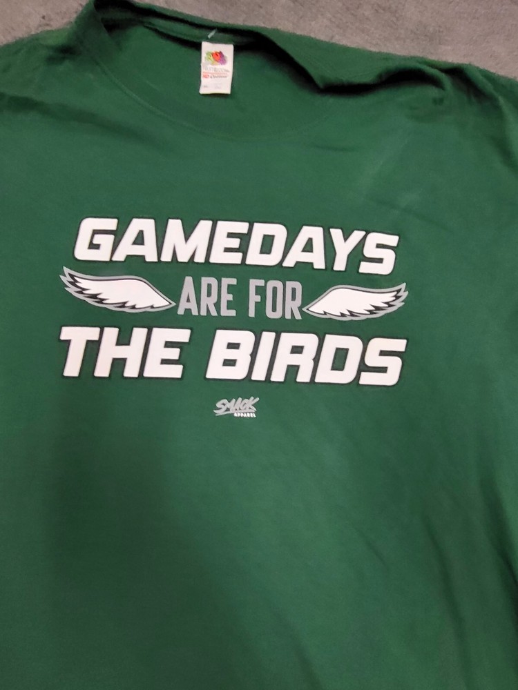Philadelphia Eagles Men's T-Shirt Winning is for the Birds Kelly Green  XL NFL