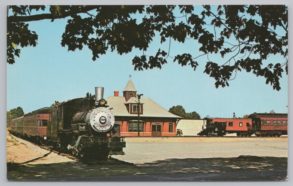 Transportation~RR Museum @ Cuyaloga Falls Ohio~Vintage Postcard