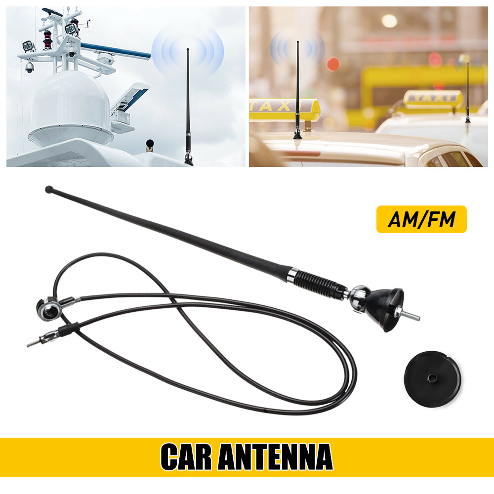Universal Mount Swivel Base Car Radio AM/FM Amplified Signal Aerial Antenna