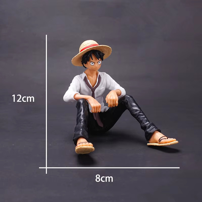 Anime Pirate Sitting Figure 12cm PVC Model Collectible Toy Gift