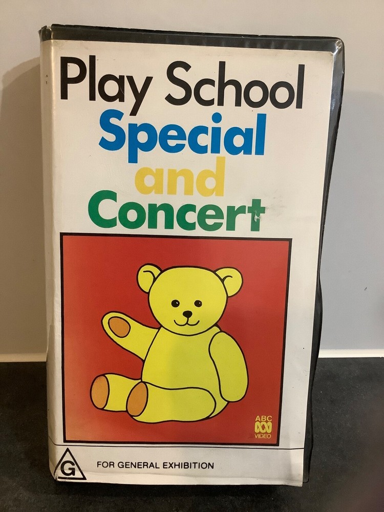 PLAY SCHOOL ~ Special And Concert - Vintage 1991 ABC Video CLAMSHELL