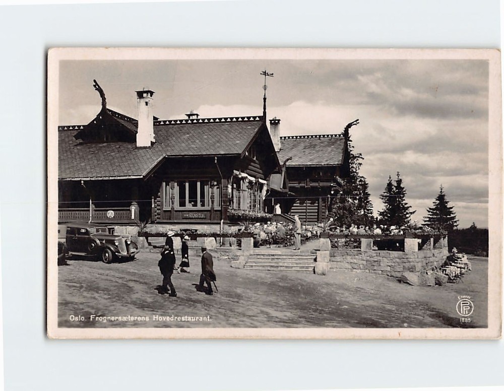 Postcard Frognerseteren Hovedrestaurant in Oslo Norway