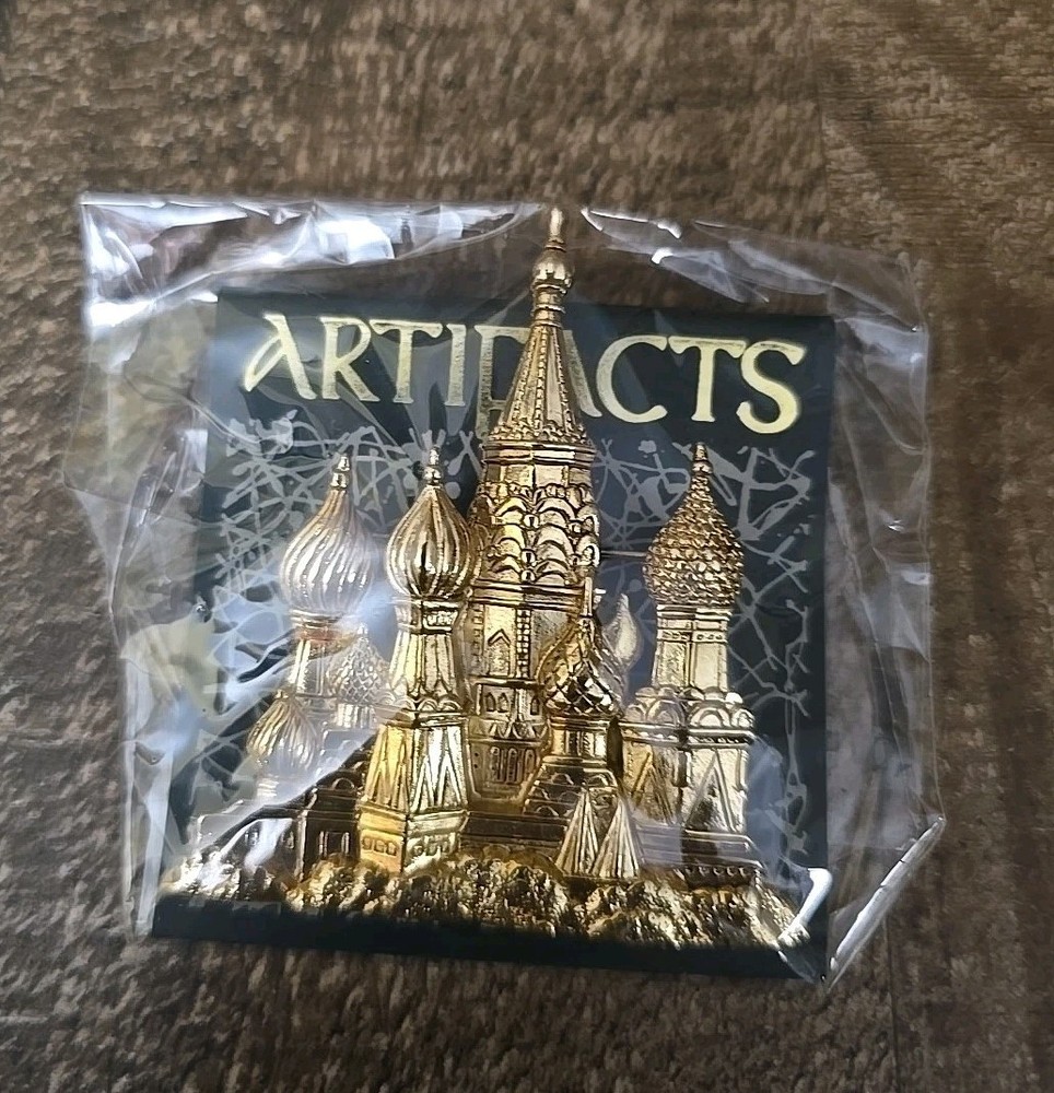 VTG JJ Jonette Brooch Jewelry St Basil's Cathedral 1980s Gold Tone Russia NEW