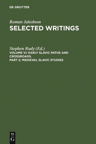 Roman Jakobson Medieval Slavic Studies (Hardback)