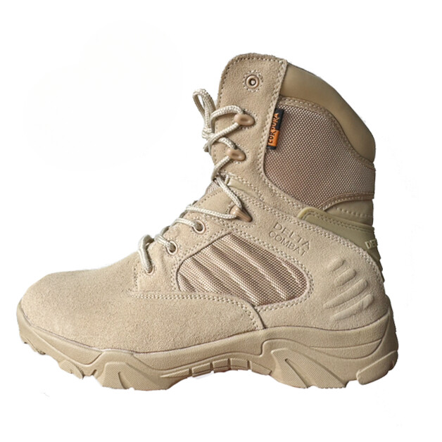 Men's Tactical Combat Boots Military Grade Side Zipper for Desert & Snow