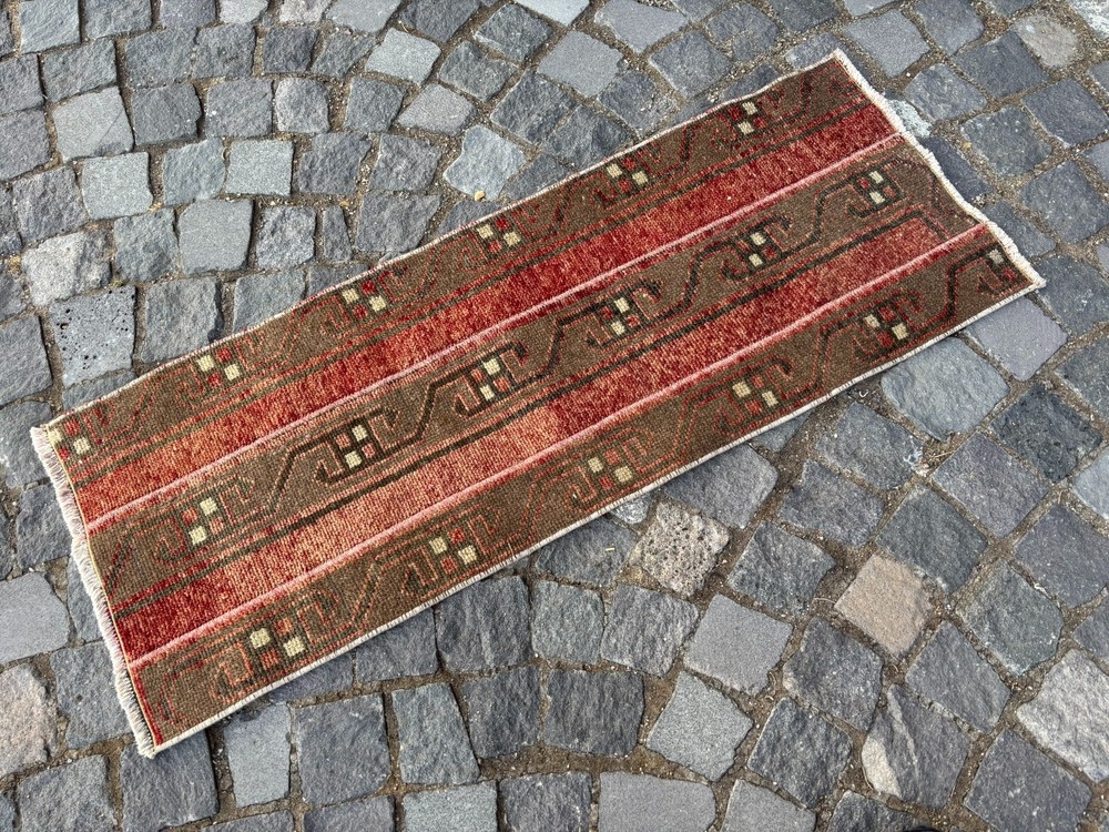 Patchwork rugs, Runner rug, Handmade, Turkish rug, Vintage, Wool | 1,5 x 4,0 ft