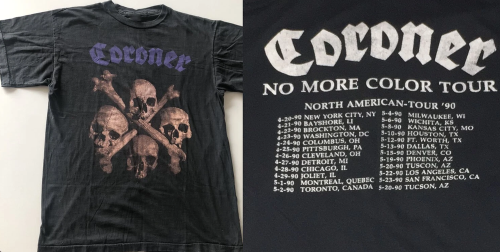 Coroner No More Color Tour Unisex T-shirt All Size S To 5XL BT793