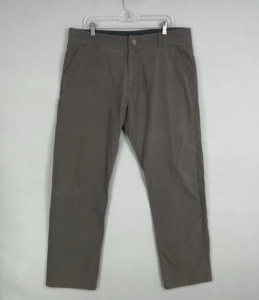 Kuhl Mens 38x32 Brown Slax Tapered Hiking Chino Pants