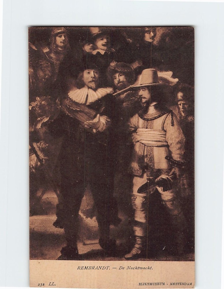 Postcard The Night Watch Painting by Rembrandt Amsterdam Netherlands