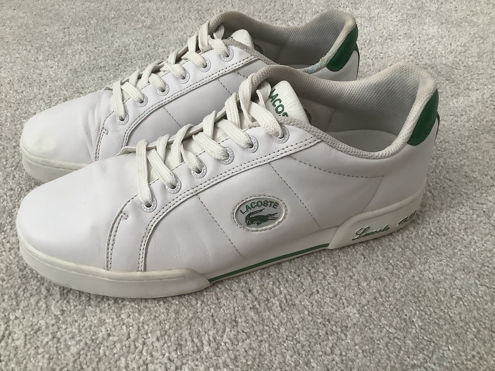 LACOSTE Sneakers Men’s Leather White Size 10,5 (44)