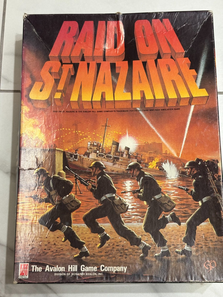Raid on St. Nazaire, a solitaire war game from Avalon Hill, Commando action
