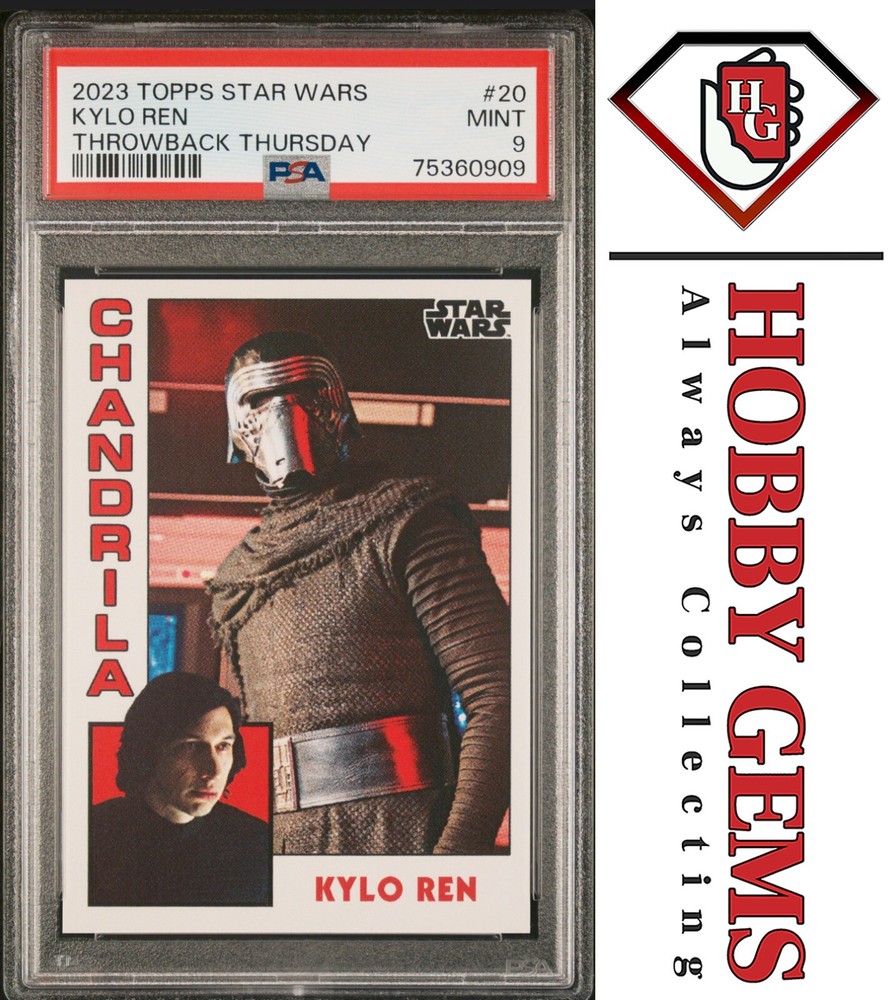 KYLO REN PSA 9 2023 Topps Star Wars Throwback Thursday TBT #20